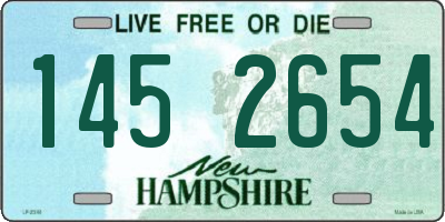 NH license plate 1452654