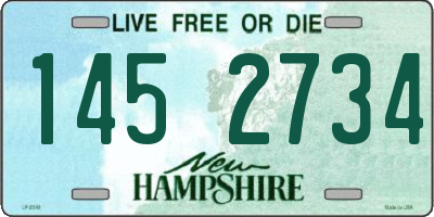 NH license plate 1452734