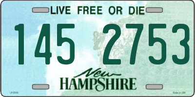 NH license plate 1452753