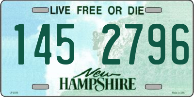 NH license plate 1452796