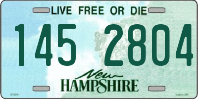 NH license plate 1452804