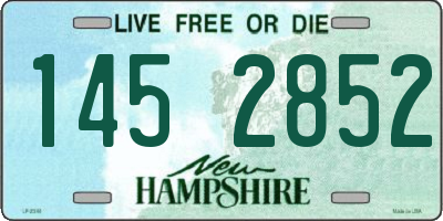NH license plate 1452852