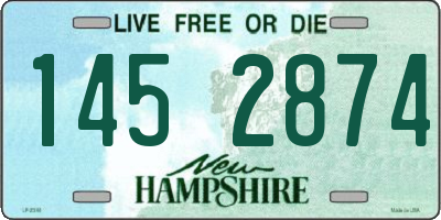 NH license plate 1452874