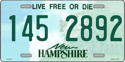 NH license plate 1452892