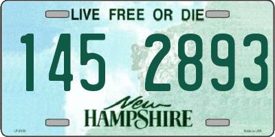NH license plate 1452893