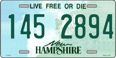 NH license plate 1452894