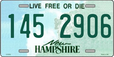 NH license plate 1452906