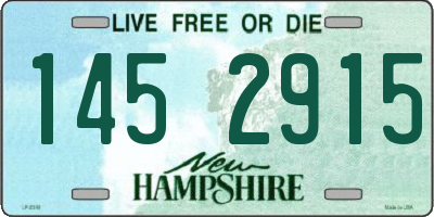NH license plate 1452915