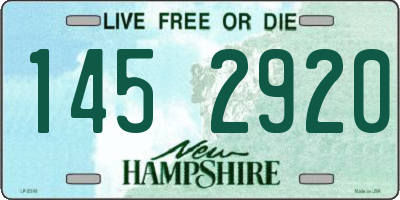 NH license plate 1452920