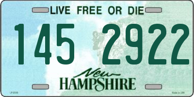 NH license plate 1452922