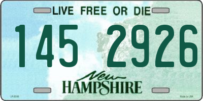 NH license plate 1452926