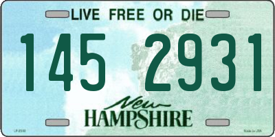 NH license plate 1452931