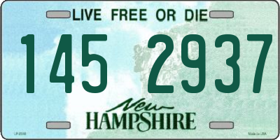 NH license plate 1452937