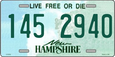 NH license plate 1452940