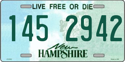 NH license plate 1452942