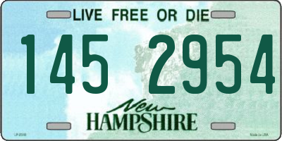NH license plate 1452954