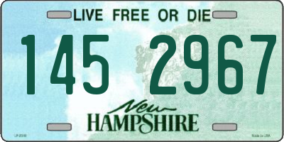 NH license plate 1452967