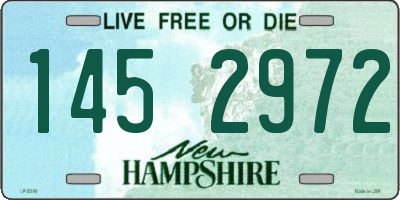 NH license plate 1452972