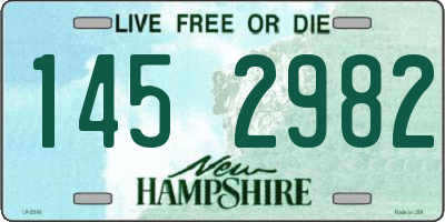 NH license plate 1452982