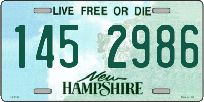 NH license plate 1452986