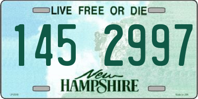 NH license plate 1452997