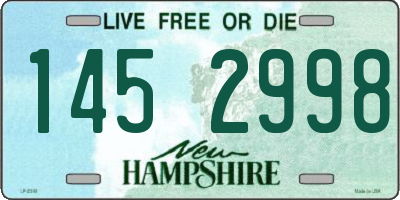 NH license plate 1452998