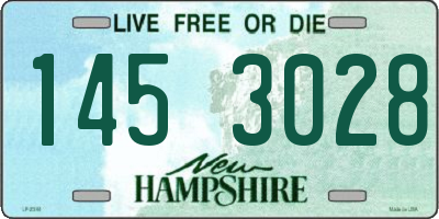 NH license plate 1453028