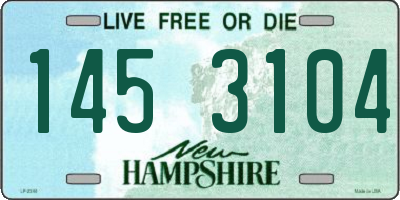 NH license plate 1453104