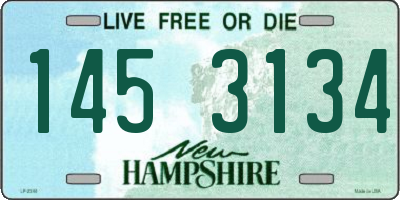NH license plate 1453134