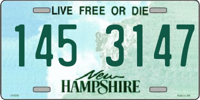 NH license plate 1453147