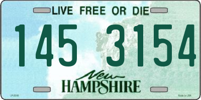 NH license plate 1453154