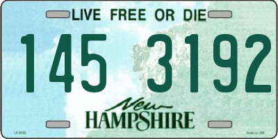 NH license plate 1453192