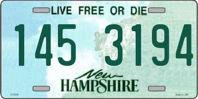 NH license plate 1453194