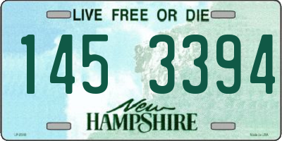 NH license plate 1453394