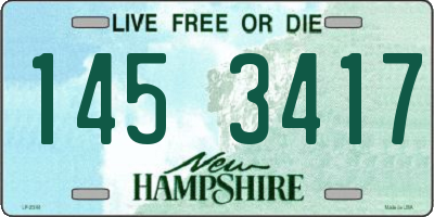 NH license plate 1453417