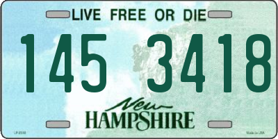 NH license plate 1453418