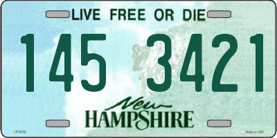 NH license plate 1453421