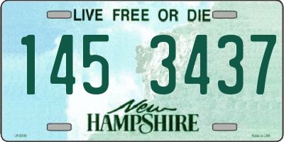 NH license plate 1453437
