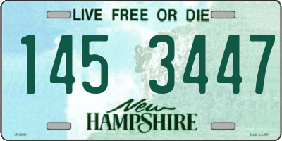 NH license plate 1453447