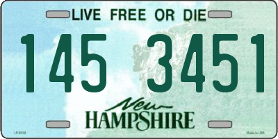 NH license plate 1453451