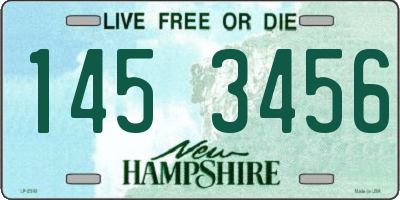 NH license plate 1453456