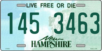 NH license plate 1453463