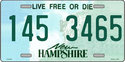 NH license plate 1453465