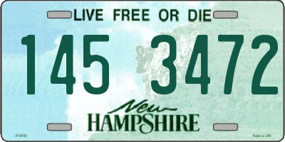 NH license plate 1453472