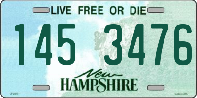 NH license plate 1453476
