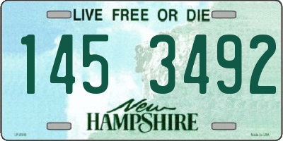NH license plate 1453492