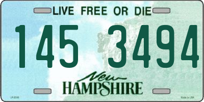 NH license plate 1453494
