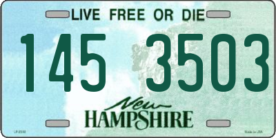 NH license plate 1453503