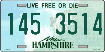 NH license plate 1453514