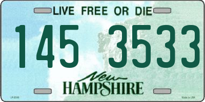 NH license plate 1453533